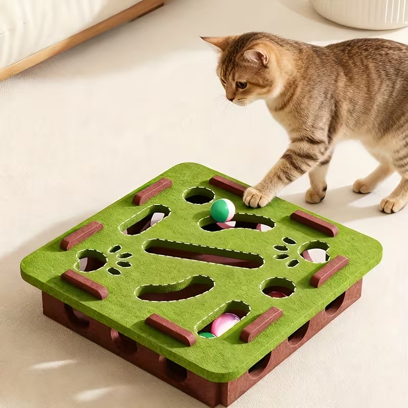 Interactive Cat Fun Box Maze Toy